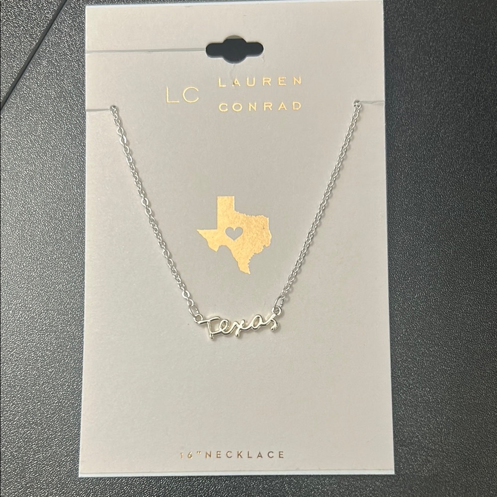 LC Lauren Conrad Silver Texas Charm Necklace